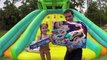 EPIC NERF BATTLE 4yr OLD vs DAD REBELLE SUPERSOAKER Toys Pool Best WaterSlide KidFriendly Toy Review