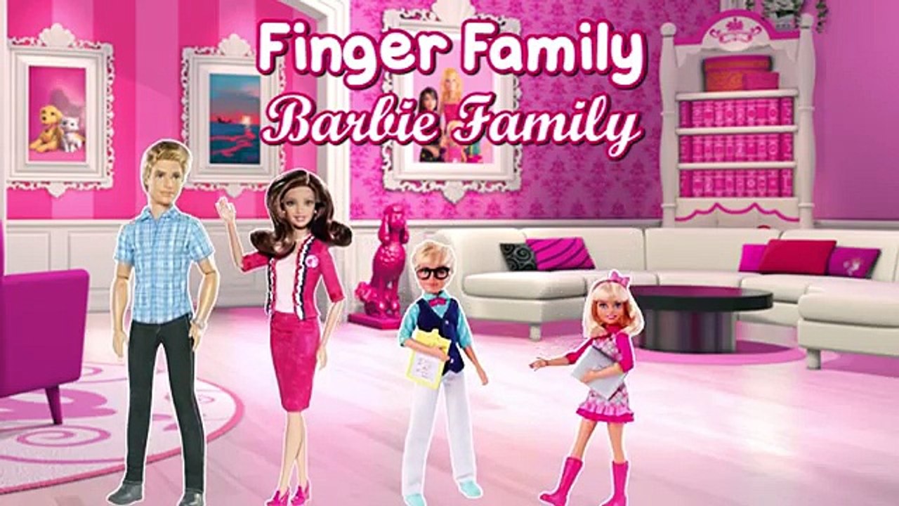 Barbie Cartoon Finger Family Nursery Rhyme | Cartoon Animated Nursery Rhymes
