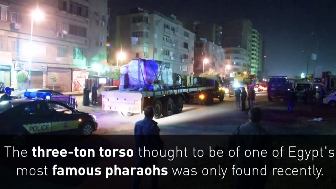 Ancient statue moved at night to avoid traffic
