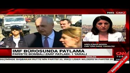 Paris'ta IMF binasında patlama meydana geldi