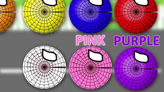 Цвета цвета для Дети Узнайте обучение Вот Вот Вот Пакман человек-паук