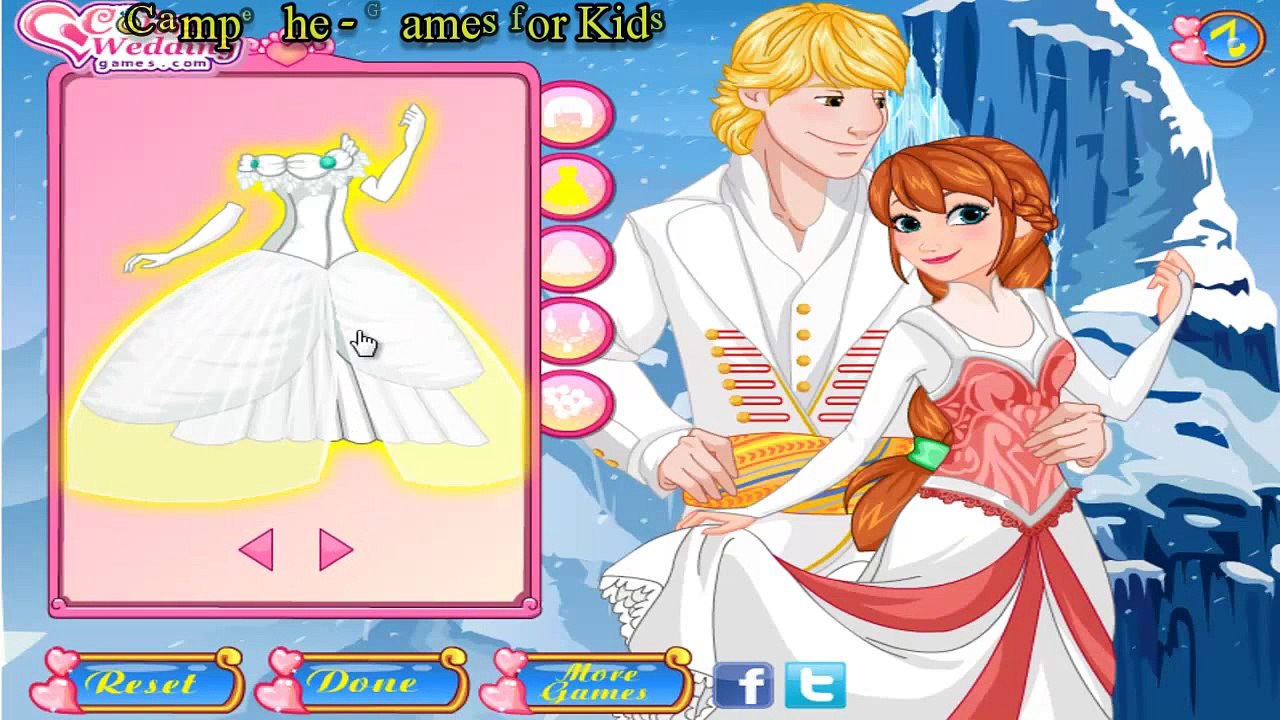 Анна платье английский эпизод замороженный замороженные полный Игры приглашение Принцесса вверх свадьба