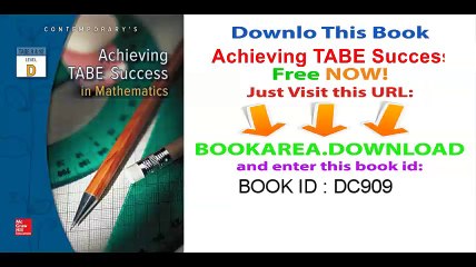 Achieving TABE Success In Mathematics, Level D Workbook (Achieving TABE Success for TABE 9 & 10)