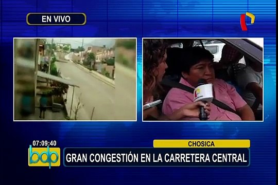 Chosica: gran congestión vehicular en tramo de Carretera Central