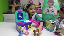 HUGE SURPRISE EGG DOC MCSTUFFINS   Surprise Toys   Play-Doh Doc McStuffins Kid-Friendly To