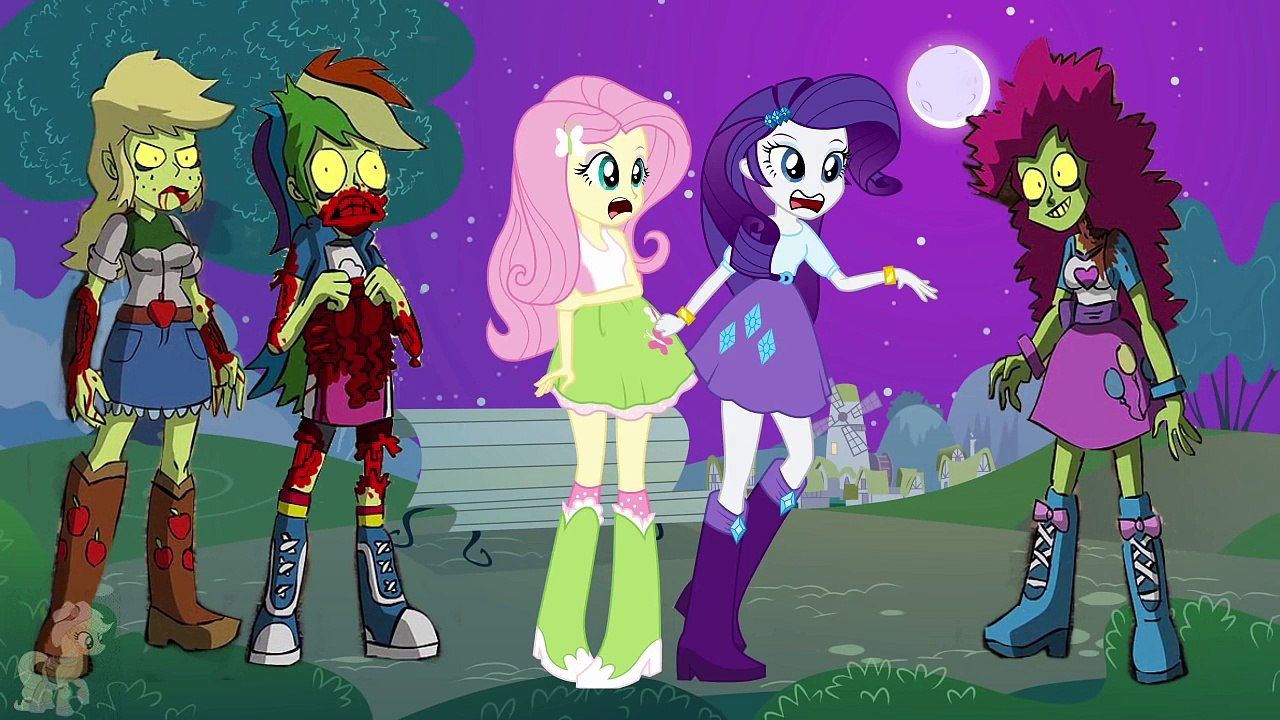 My Little Pony MLP Equestria Girls Transform with Animation Into Zombies_cut6giay