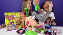 #GROSS Gooey Louie Toy Challenge Game - Slime Baff Boogers - Surprise Toys For Kids