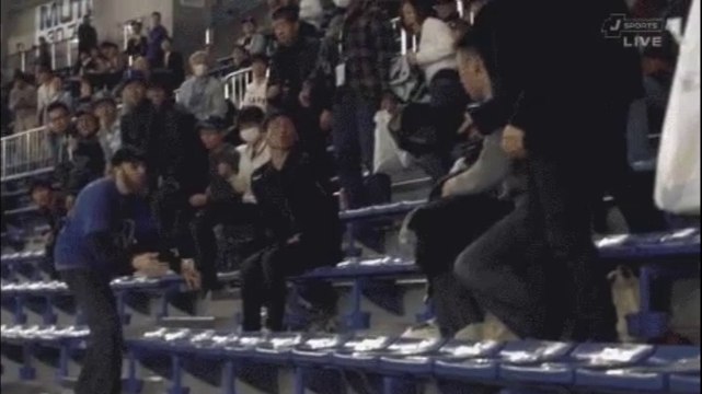 Un fan de baseball reçoit la balle dans les bijoux de famille