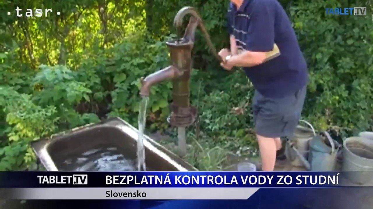 Dajte si bezplatne skontrolovať vodu z domácich studní