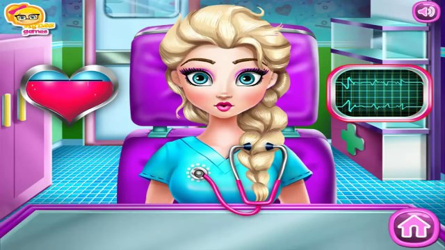 Дисней Принцесса божья коровка Эльза Анна Рапунцель Барби головной мозг доктор хирургия Игры заполнить