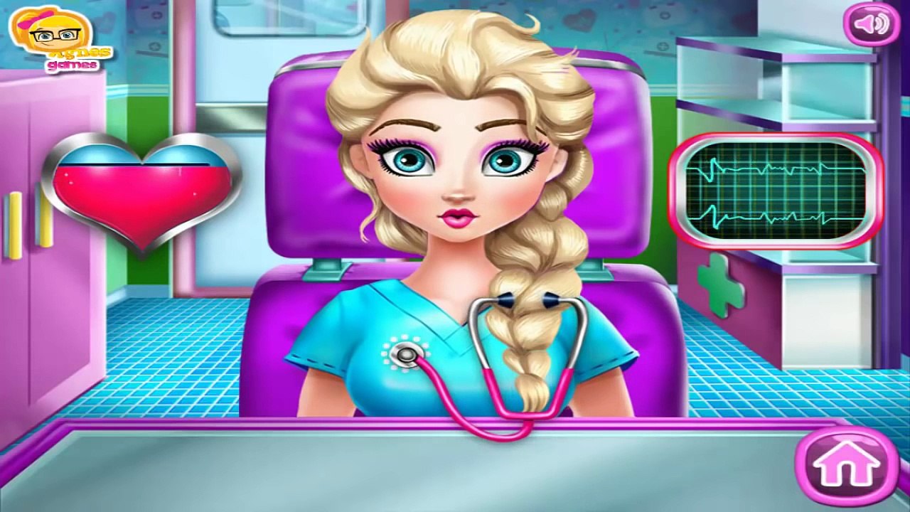 Дисней Принцесса божья коровка Эльза Анна Рапунцель Барби головной мозг доктор хирургия Игры заполнить