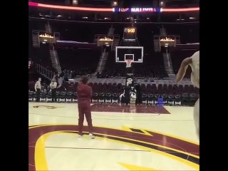 Lebron James Son Hitting A Half Court Shot !!!