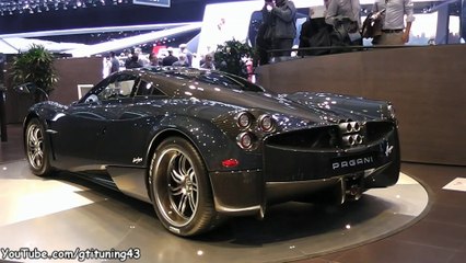 Pagani Huayra Carbone Bleu au Salon de Genève 2015