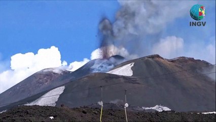 Sicile nouvelle éruption de Etna [FULL HD ]