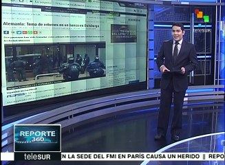 Sujeto alemán toma rehenes en banco en Duisburgo