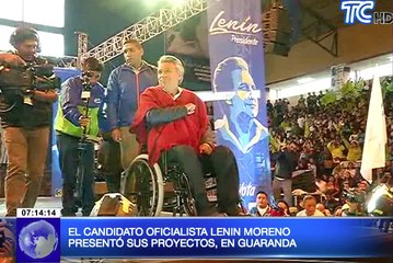 Lenin Moreno se reunió con líderes indígenas y simpatizantes en Guaranda