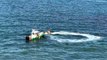 Un bateau de peche frole 2 femme en jet ski... Drame évité de peu
