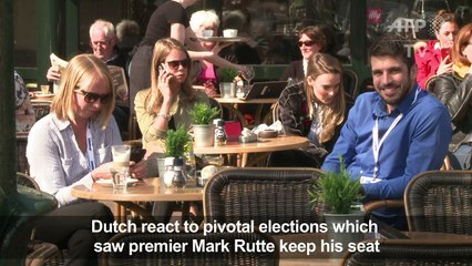 Reactions in the streets of The Hague after Dutch election