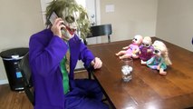JOKER SHOOTS HULK IN REAL LIFE! Joker vs Spiderman IRL w/ NERF War Bad Baby Annabelle Vict
