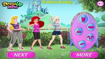 Disney Princess Elsa Ariel and Aurora Vs Maleficent Cruella and Ursula Tug Of War Dress Up