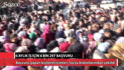 6 aylık iş için 6 bin 297 başvuru!