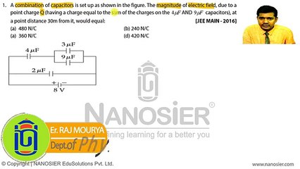 JEE MAIN 2016 SOLUTIONS PHYSICS Q.1