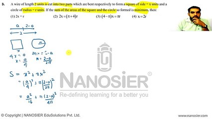 JEE MAIN 2016 SOLUTIONS MATHEMATICS Q.3