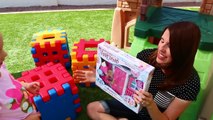 Giant Surprise Toys CHALLENGE Little Tikes Waffle Blocks & Climber Slide Win Huge Easter E
