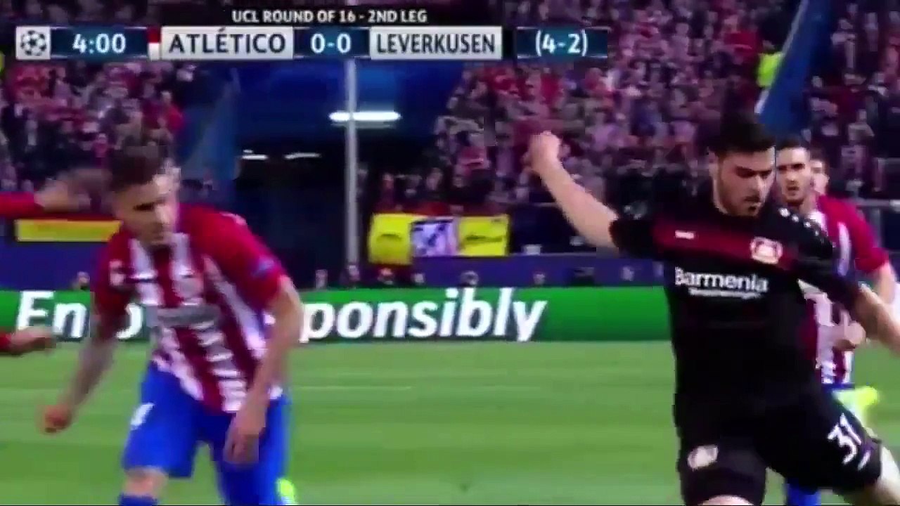 15-03-2017 Atletico Madrid - Bayer Leverkusen 0-0 Highlights