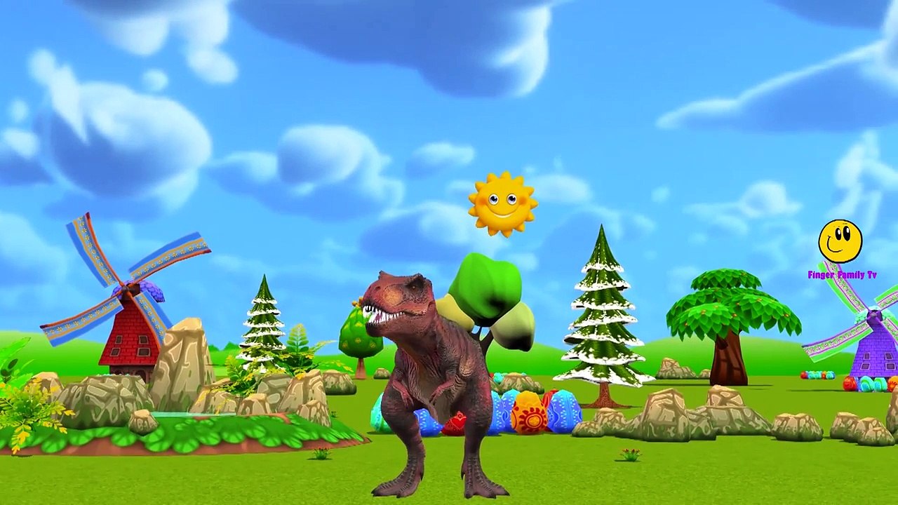 Colors Animals Finger Family Rhymes For Children | Colors Dinosaurs Hokey Pokey Dance For