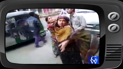 Best Bangla Funny Video-দুই বৌ এক স্বামী রাস্তায় করে মারামারি  - Prank Video By Gain World