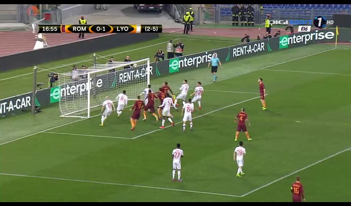 Kevin Strootman Goal HD - AS Roma 1-1 Lyon - 16.03.2017