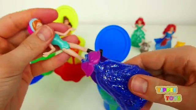 Disney Princess Magic Clip Dresses Toilet Slime Surprise Toys