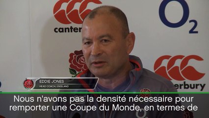 Angleterre - Jones : "Pas encore assez bons pour gagner un Mondial"