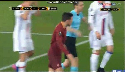 Kevin Strootman Goal - AS Roma 1-1 Lyon -16.03.2017