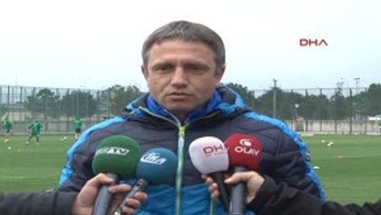 Bursaspor Teknik Direktörü Topçu Şimdi Yukarıya Tırmanma Zamanı