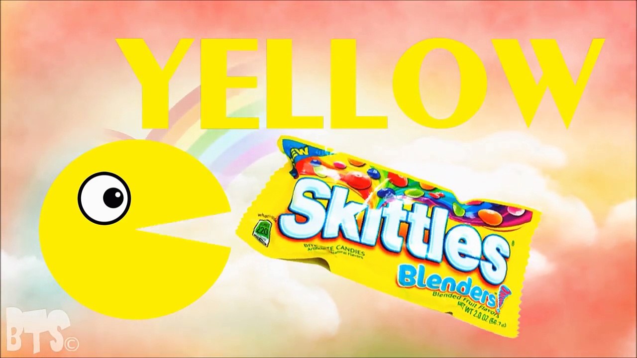 Learn Colors Packman Skittles Rainbow Color Cartoon for Children Learning Colours | Kids P
