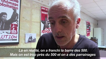 Presidentielle: le NPA "très près du but" des 500 parrainages