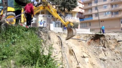 İnşaat Yapımı Sırasında Yol Çöktü