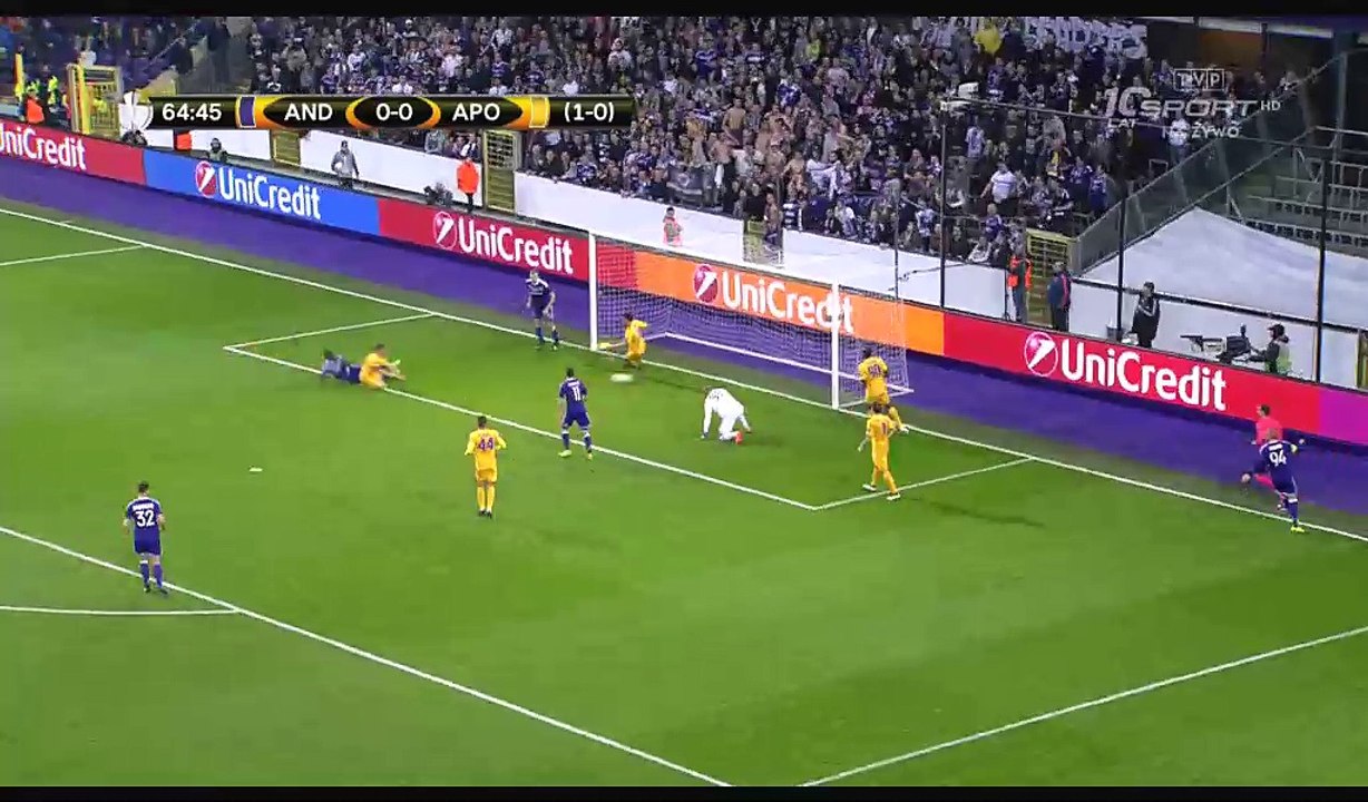 Frank Acheampong Goal HD - Anderlecht 1-0 APOEL - 16.03.2017