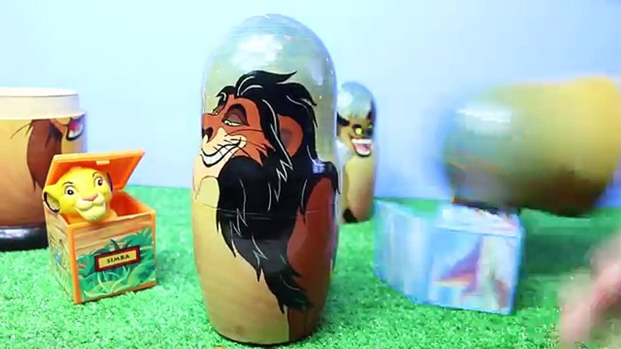LION KING Lion Guard Nesting Eggs SURPRISE Russian Dolls ~ RARE Lion King Finger Puppet ve