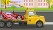 Un COCHE amarillo y el PICNIC. Camiónes para niños Dibujo animado de coches. Películas para Niños