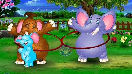 The Elephant Finger Family (Elephant Hula hoop) , Nursery Rhymes,Kids songs, Childrens Rh