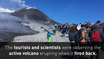 Tourists and scientists injured in Mount Etna explosion