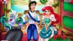 ❤ Disney Mermaid Princess Mistletoe Kiss Ariel And Eric Kissing Hiding From Ursula & Floun