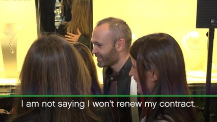 Iniesta not focusing on Barcelona contract renewal