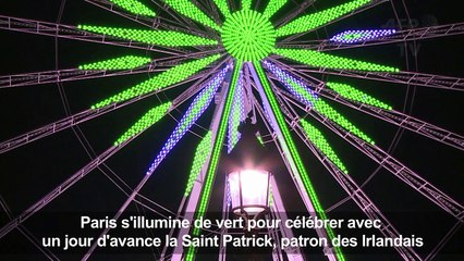 Paris s'illumine de vert pour la Saint Patrick