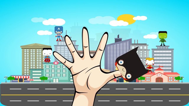 И Бэтмен мультфильмы Дети Семья палец килектор питомник р р р р пение человек-паук