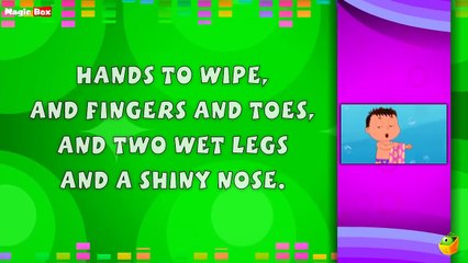After A Bath I Try Try Try Lyrical Video | English Nursery Rhymes For Kids