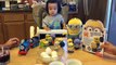 DIY How to Make Cook Minions Macaroni & Cheese or Mac & Cheese Recipe by FamilyToyReview